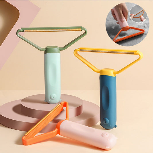Pet Hair Remover Lint Brush - Manual Roller for Furniture & Clothes