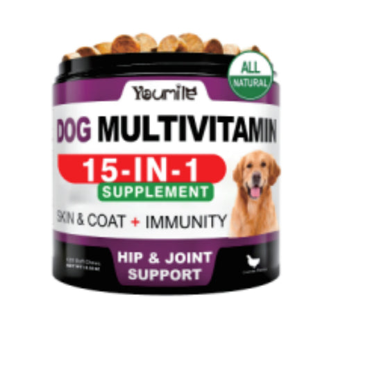 Complete Multivitamin Chewable Supplement for Pets - 120 Capsules