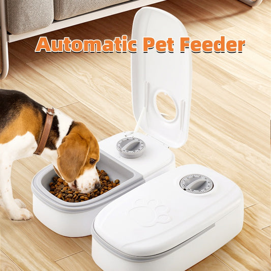 2-in-1 Automatic Gravity Pet Feeder & Water Dispenser - 1 Gallon Capacity